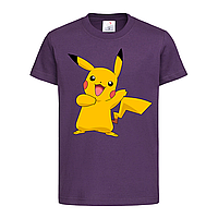 Фиолетовая детская футболка Принт Покемон (5-21-19-фіолетовий)