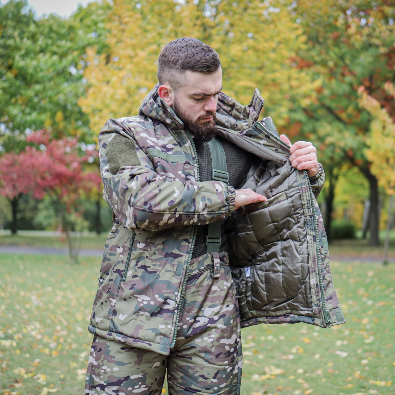 Тактична зимова куртка Soft Shell (Singl Sword) Мультикам 52, фото 1