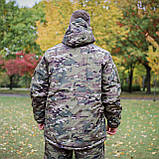 Тактична зимова куртка Soft Shell (Singl Sword) Мультикам 56, фото 8