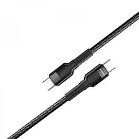 Дата-кабель ColorWay CW-CBPDCC047-BK 1m USB Type C (тато) - USB Type C (тато) Black