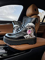 Женские ботинки Dr Martens Jadon Black Statue of Liberty