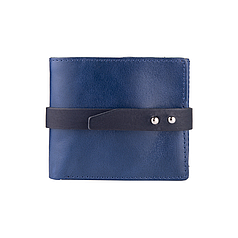 Зручний маленький гаманець на кобурном гвинті з натуральної шкіри блакитного кольору