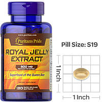 Экстракт королевского желе Puritan's Pride Royal Jelly Extract 500 mg 120 капс