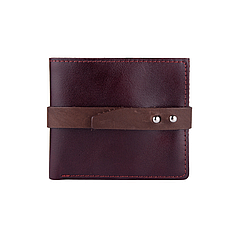 Зручний маленький гаманець на кобурном гвинті з натуральної шкіри фіолетового кольору