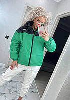 Женская теплая спортивная зимняя короткая куртка плащевка Канада силикон 250 42 44 46 48 размеры