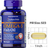 Омега 3 Puritan's Pride Omega-3 Fish Oil 950 mg one per day 90 капсул рыбий жир