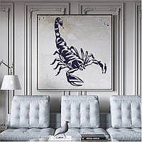Трафарет для покраски, Скорпион, одноразовый из самоклеящейся пленки 120 х 95 см