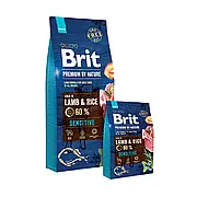 Brit Premium Lamb Rice корм для собак гіпоалергенний, ягня з рисом, 15 кг