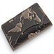Компактний шкіряний картхолдер коричневого кольору, колекція "7 wonders of the world", фото 2