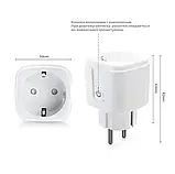 Розумна розетка Tuya Smart WiFi Head 20А з лічильником електроенергії 4400W, фото 7