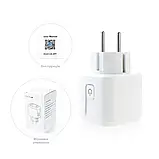 Розумна розетка Tuya Smart WiFi Head 20А з лічильником електроенергії 4400W, фото 2