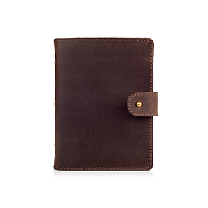 Коричневий картхолдер зі шкіри на кобурному гвинті