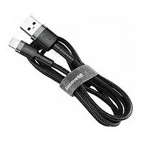 Дата-кабель Baseus Cafule CALKLF-CG1 USB (тато) - Lightning (тато) 2m Black Gray 1.5A