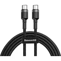Дата-кабель Baseus Cafule CATKLF-GG1 USB Type C (тато) - USB Type C (тато) 1m Black Gray