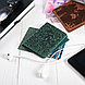 Красива зелена шкіряна обкладинка-органайзер для ID паспорта та інших документів / карт, колекція "Mehendi Art", фото 7