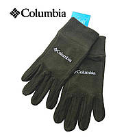 Перчатки на флисе Columbia, теплые флисовые перчатки, утепленные зимние перчатки, перчатки зимние флисовые