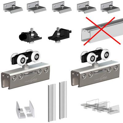 Розсувна система Комплект роликів Herkules GLASS HG01 до 100 кг. 219-313 VALCOMP Польща