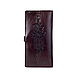 Місткий коричневий тревел-кейс із натуральної глянсової шкіри, колекція "Mehendi Classic", фото 2