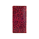 Місткий червоний гаманець з глянцевою натуральної шкіри на кнопках, колекція "Buta Art", фото 2
