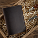 Обкладинка для паспорта з натуральної матової шкіри коричневого кольору, фото 5