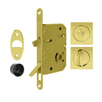 Ручки для розсувних дверей B04651.50.03 SCIVOLA TRE CLASS kit A з механізмом WC 03 - латунь BRASS B04651.50.03, фото 1