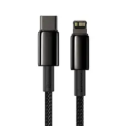 Дата-кабель Baseus CATLWJ-01 1m USB Type C(тато) - Lightning(тато) Black