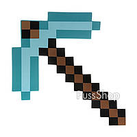 Игрушка Кирка Майнкрафт Алмазная зачарованная Minecraft 45 см бирюзовая (6353)