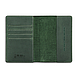 Оригінальна шкіряна обкладинка для паспорта з відділенням для карт зеленого кольору з художнім тисненням "Mehendi Art", фото 4