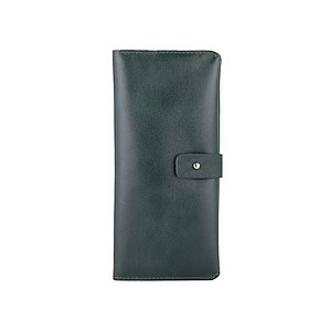 Оригінальний гаманець на кобурном гвинті, з натуральної шкіри зеленого кольору