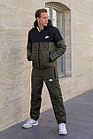 Зимовий теплий чоловічий стьобаний спортивний костюм: куртка на овчині + штани (р.46-54). Арт-1224/29, фото 5