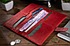 Оригінальний гаманець на кобурном гвинті, з натуральної шкіри червоного кольору, фото 6