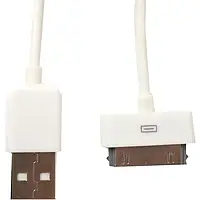 Дата-кабель PowerPlant DV00DV4045 1m USB (тато) - Apple 30-pin (тато) Black