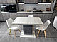 Столовий стіл Doros Бостон Дуб Крафт Білий / Графіт 150х70х79 (81339368), фото 10