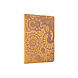 Світло жовта обкладинка для паспорта ручної роботи з натуральної шкіри, колекція "Mehendi Art", фото 3