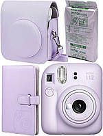 Набір Фіолетовий Фотокамера миттєвого друку Fujifilm INSTAX Mini 12 Lilal Purple/картридж 10 фото