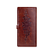 Стильний тревел-кейс коньячного кольору з натуральної глянсової шкіри з авторським художнім тисненням "Mehendi Classic", фото 2