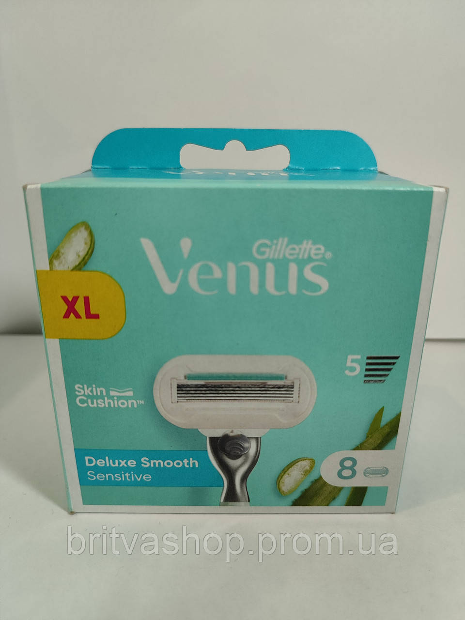 Змінні касети для гоління Gillette Venus Deluxe Smooth Sensitive Aloe (8шт.)