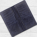 Темно синій гаманець з натуральної глянсової шкіри на 14 карт, колекція "7 wonders of the world", фото 5