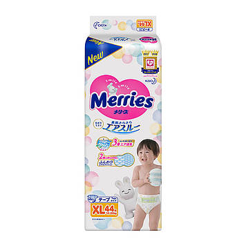 Підгузки Merries XL (12-20 кг) 44 шт (mep7)