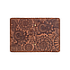 Універсальна шкіряна обкладинка-органайзер для ID паспорта/карт, темно-червоного кольору, колекція "Mehendi Art", фото 4