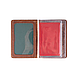 Універсальна шкіряна обкладинка-органайзер для ID паспорта/карт, темно-червоного кольору, колекція "Mehendi Art", фото 5