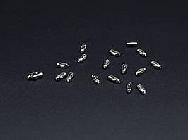 Замок для з'єднання ланок ланцюжка Замок-з'єднувач для кулькового ланцюга Колір "Срібло". 2 мм.