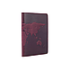 Фіолетова дизайнерська шкіряна обкладинка для паспорта з відділенням для карток, колекція "World Map", фото 3