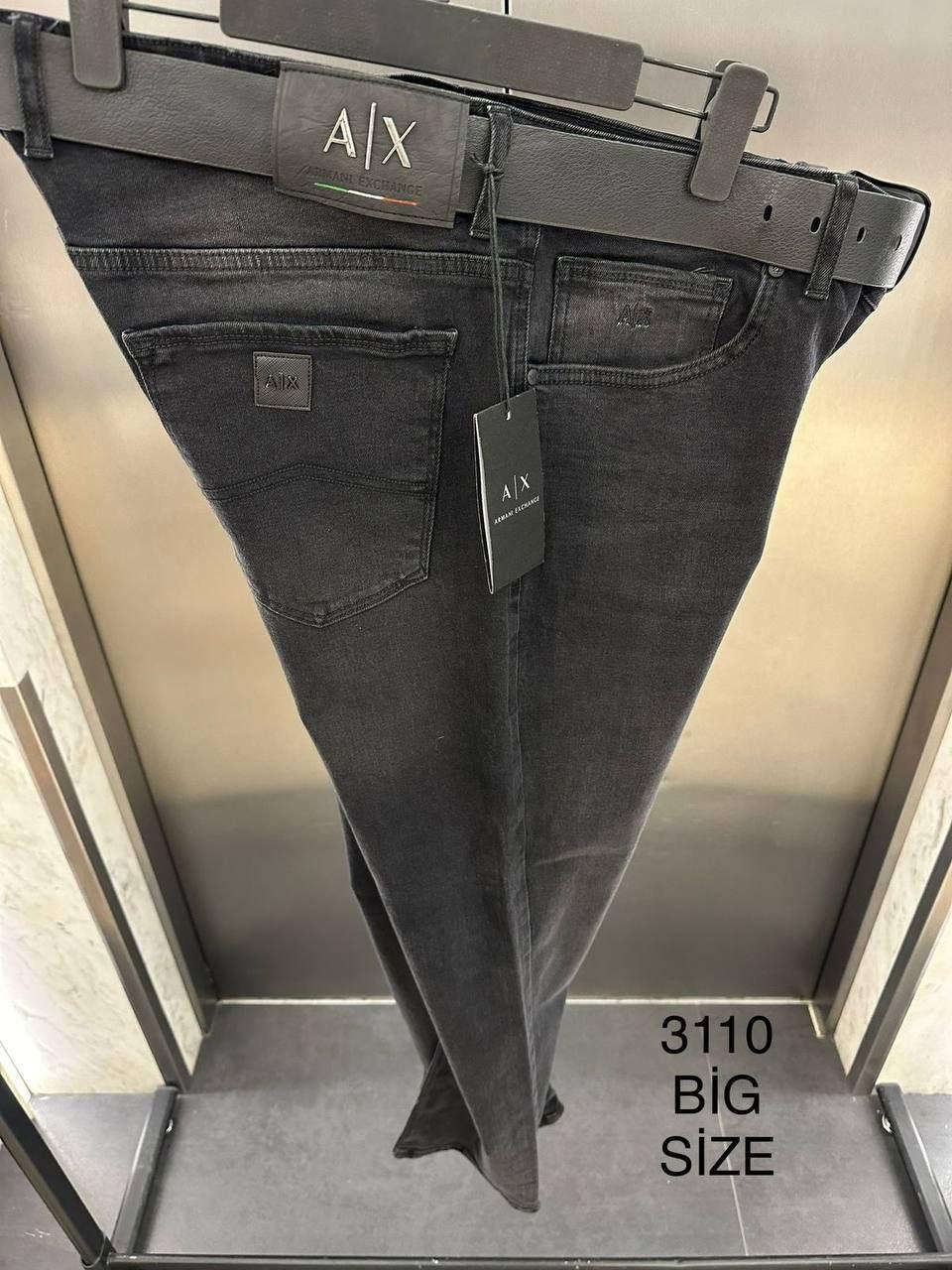 Чоловічі джинси Armani Exchange H3898 темно-сірі Big Size, фото 1