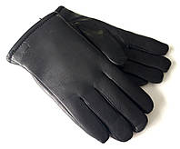 Мужские перчатки Ginge (13) оленья кожа/мех Черные (ПЕРЧ-274/5)
