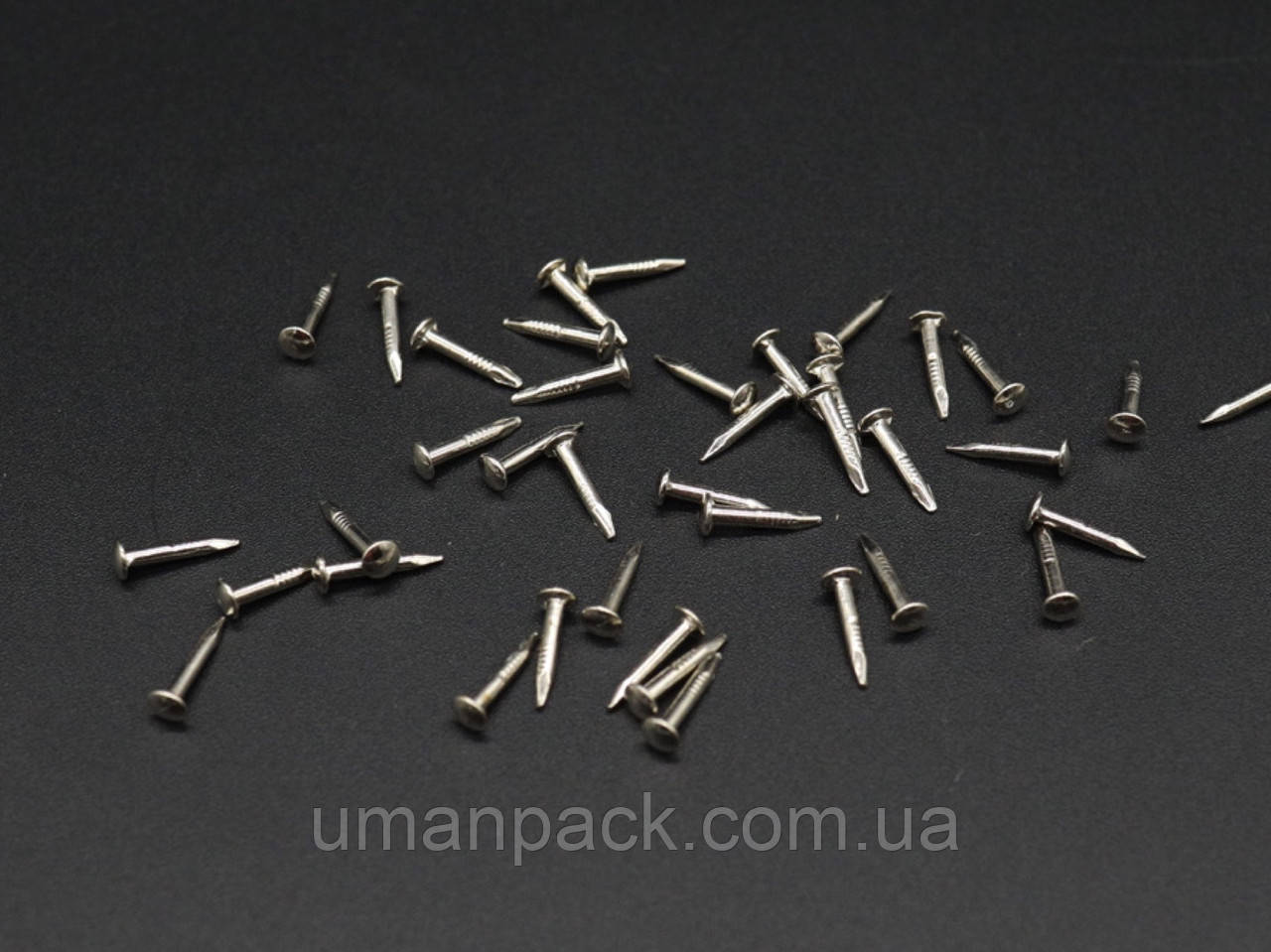 Цвяхи декоративні. Колір "нікель". 1,5х10мм