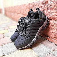Мужские зимние утепленные кроссовки Merrell Мерелл Vibram Cordura, черные с серым. 41