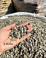 Галька речная серая закарпатская (гравий речной цена за 1 кг от 1 тонны) Біг-бег (5-10 мм)