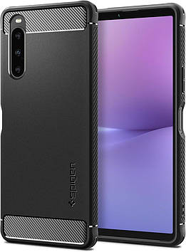Чохол Spigen для Sony Xperia 10 V - Rugged Armor, Matte Black (ACS06202)