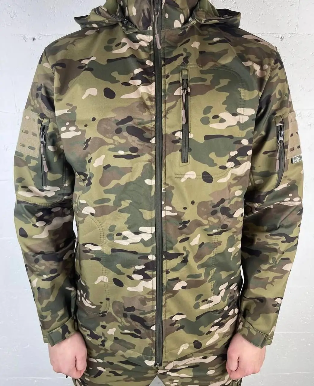 Військова чоловіча куртка Accord Soft-shell на флісі (Мультикам) 3XL